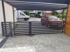 Lamellenzaun Gartenzaun Sichtschutzzaun mit Tore TOP
